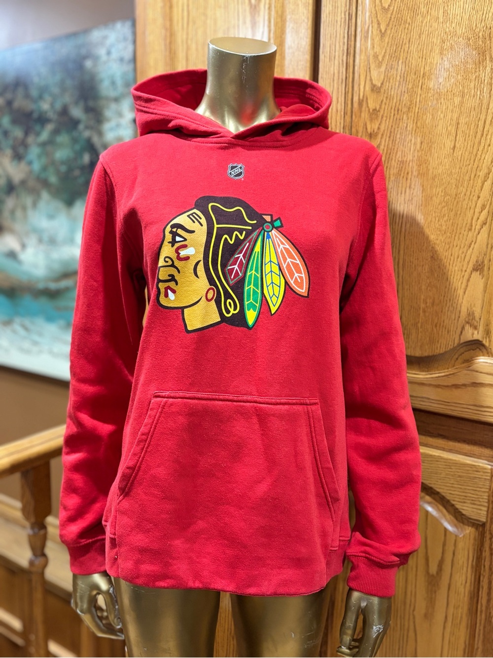NHL Chicago Blackhawks Red Pullover Hoodie